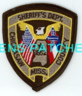 MISSISSIPPI,A,CHICKASAW COUNTY SHERIFF HAT PATCH 1
